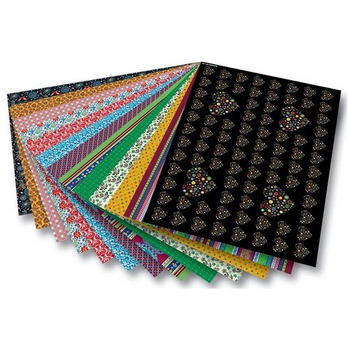  Dekorativni karton Folia Folk 50 x 70 cm / 13 komada (Karton sa folk) Slike