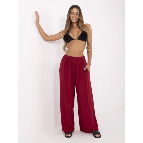 Italy Moda Trousers-MI-SP-25734.78-burgundy Slike