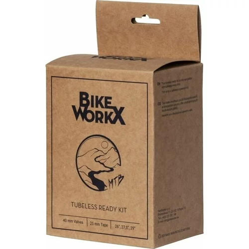 BikeWorkX Tubeless Ready Kit MTB 25 mm 40.0 Tire Repair Kit-Tubeless Rim Tape