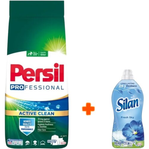  persil prašak za veš powder regular, 7.5kg + silan omekšivač classic fresh sky, 1.6 ml Cene