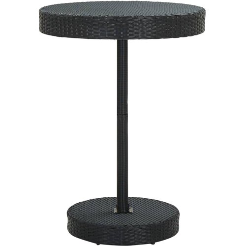  Vrtni stol crni 75,5 x 106 cm od poliratana Cene