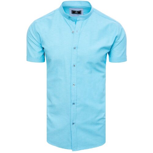 DStreet Sky Blue Men&amp;#039;s Short Sleeve Shirt Slike