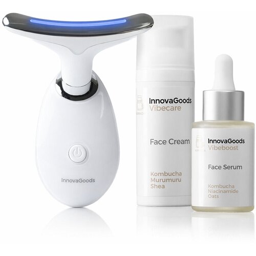 Paket masažer za obraz, serum za obraz Kombucha Vibeboost 30 ml in krema za obraz Kombucha Vibecare 50 ml InnovaGoods Cene