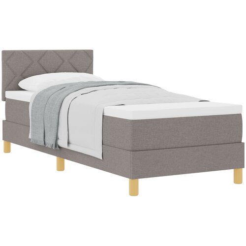 VidaXL Vzmetnica na &amp;scaron;katlo z vzmetnico Taupe 80x200 cm Tkanina, (22082744) Slike