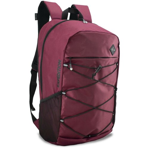 Semiline Unisex's Tourist Backpack A3033-3 Black/Cherry Slike