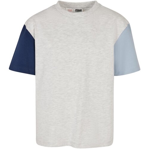 Urban Classics Kids Boys Organic Oversized Colorblock Tee lightgrey Slike