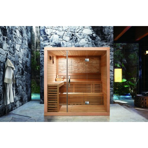  Sauna soba Nero &ndash; kanadski Hemlock 1800x1500x2000 za 4 osobe 14735 Cene