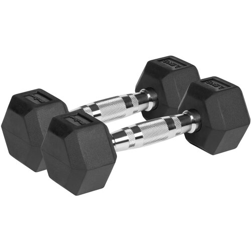 Rebel Active RBA-2325-02.5 – Set gumiranih HEX bučic 2 × 2,5 kg, skupno 5 kg Cene