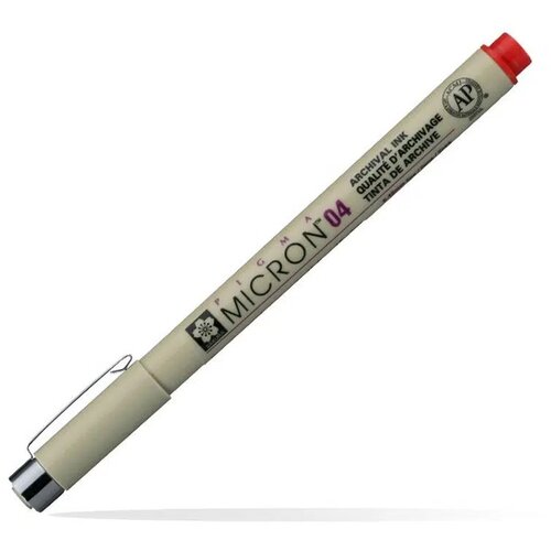 Pigma Micron 04, liner, red, 19, 0.4mm ( 672035 ) Cene