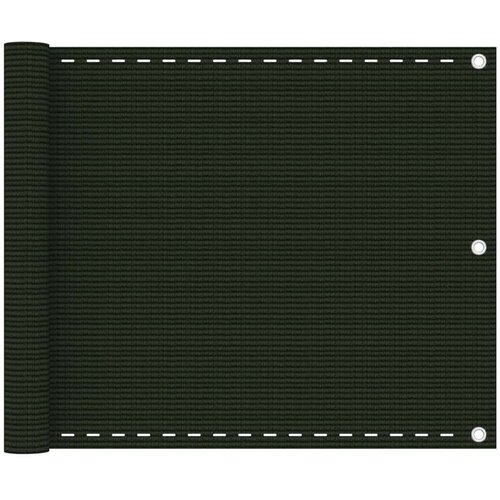 vidaXL Balkonsko platno temno zeleno 75x500 cm HDPE, (20743224) Cene