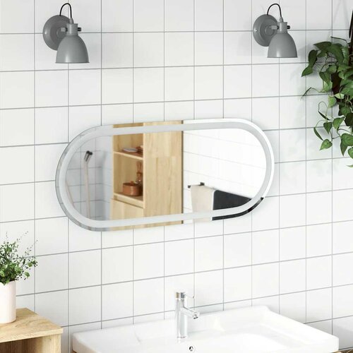  LED kupaonsko ogledalo 90 x 40 cm ovalno Cijene