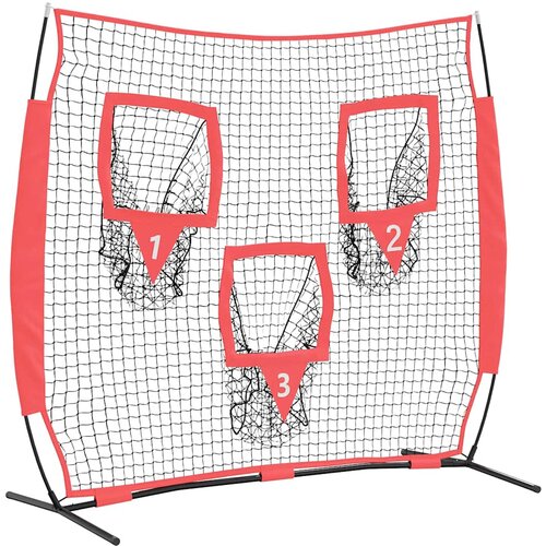  Mreža za vježbanje baseballa Crna 214,5 x 89,5 x 181 cm Slike