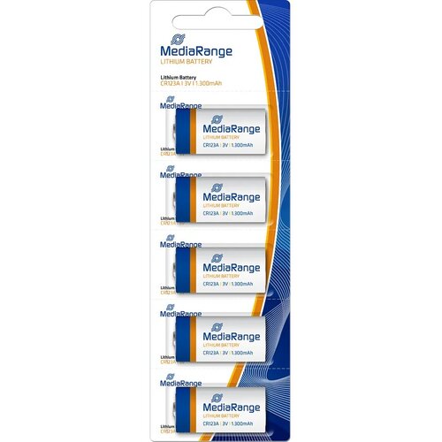Mediarange Baterije CR123A z litijem 3V 5 pakiranje, (5000547288) Slike