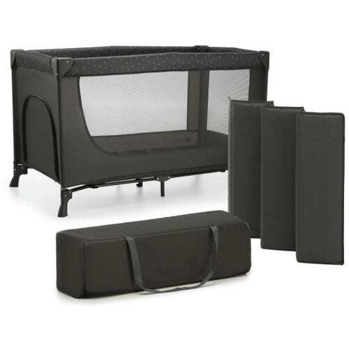 Kinderkraft Putni krevetić 2u1 Joy 2, Dark Grey Slike