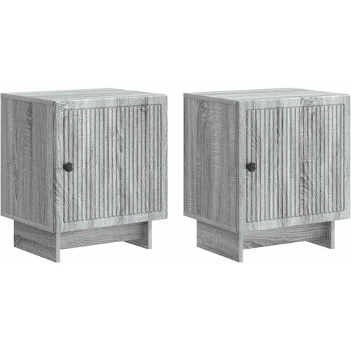  Noćni ormar 2 pcs Siva sonoma 43 x 34,5 x 50 cm Cijene