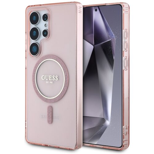 Guess OVITEK GLITTER CIRCLE CLASSIC LOGO ZA MAGSAFE ZA SAMSUNG GALAXY S25, (5000015276) Cene