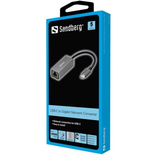 Sandberg adapter USB C-LAN 10/100/1000Mbps 136-04 Cene