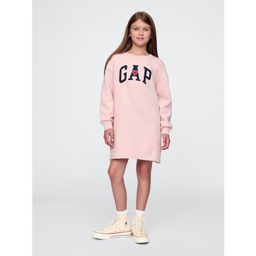 GAP Children&amp;#039;s sweatshirt oversize dress with logo - Girls Slike