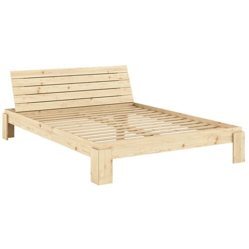Karup Design Bračni krevet od masivnog bora s podnicom 160x200 cm u prirodnoj boji Layers &amp;ndash; Slike