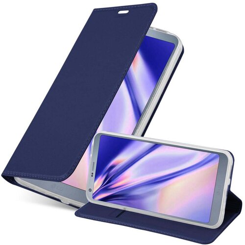 Cadorabo Ohi&scaron;je, združljivo z LG G6 v klasična temno modra - Za&scaron;čitni ovitek z magnetnim zapiranjem, stoječo funkcijo in režo za kartice, (20558603) Cene