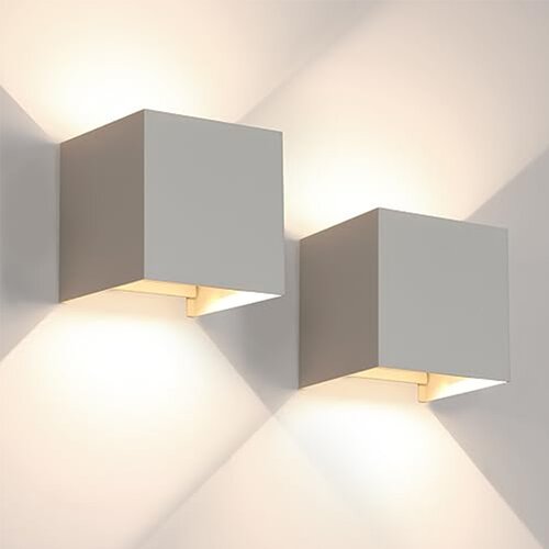 Glamaris Vodoodporna zunanja stenska luč Komplet 2, Specifikacije: pe&amp;scaron;čeno siva, 10 cm, 6 W, Nastavljiv kot snopa, Nevtralna svetloba 4000K, (21163529) Slike