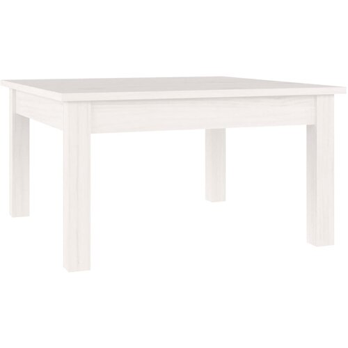 Maison Chic Klubska mizica - kavna mizica - Nizka mizica bela 55x55x30 cm trdna borovina, (21755276) Cene