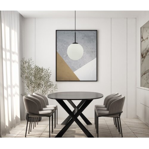  ITALUX PND-5578-1M-BK - Luster na sajli DEORE 1xE27/40W/230V crna Slike
