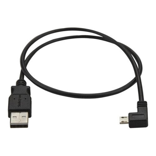 StarTech.com USBAUB50CMLA USB kabel 0,5 m USB 2.0 USB A Micro-USB B Crno Slike