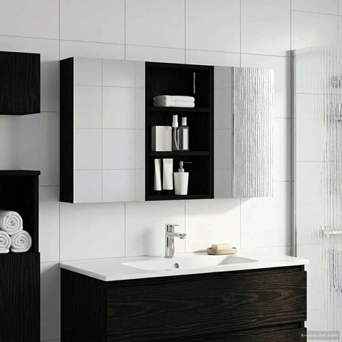  Set ormarića za kupaonicu S LED lampica 3 pcs 90 x 10 5 x 50 cm Cijene