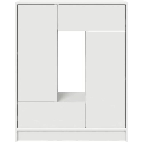  Komoda s ladicama i vratima bijela 73x31x90 cm Slike