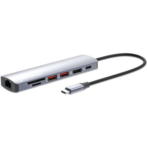 Manhattan docking station 153966 USB-C - HDMI/USB-A/C/GLAN/CR/PD100W Cene