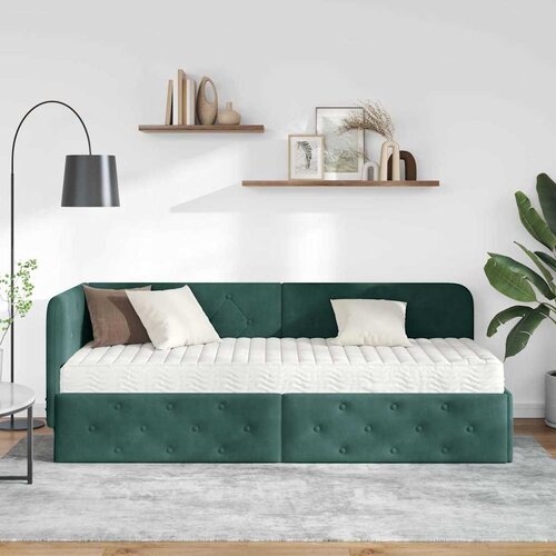 Kutni okvir kreveta Tamnozelena 80 x 200 cm Bar&amp;scaron;un Slike