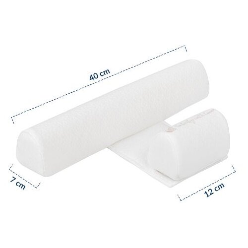 Kikka Boo bočna za&amp;scaron;tita za novorođenče Newborn Positioner Memory Foam - White Slike