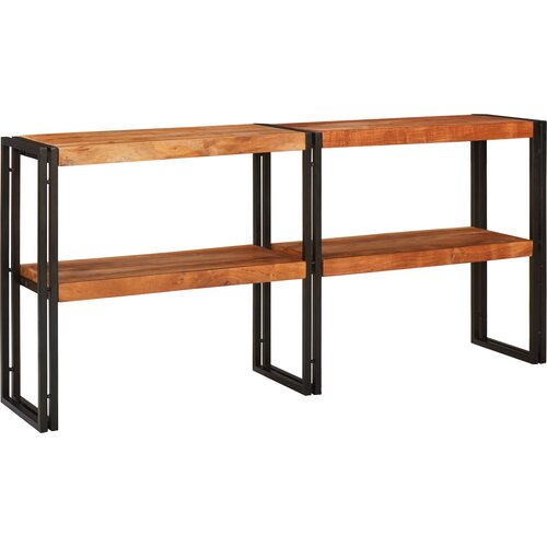 VidaXL konzolna miza 160x33x75 cm trdnina akacije Slike