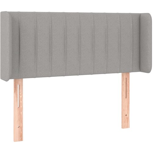 Maison Chic vzglavna omarica - nočna omarica - posteljna omarica z u&amp;scaron;esi svetlo sivo 103x16x78/88 cm blago, (21709031) Slike