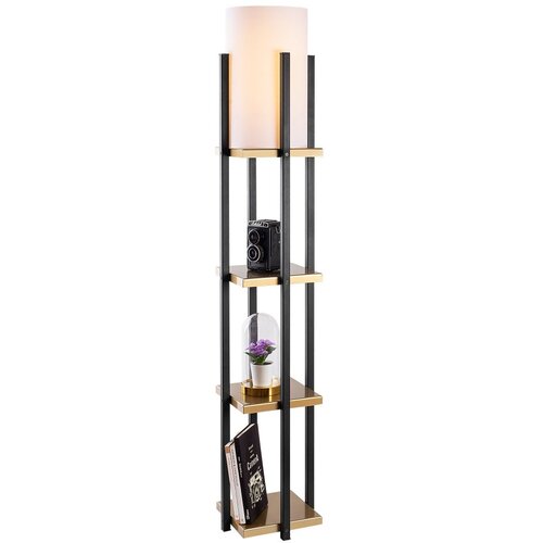 Opviq 7115 Podna lampa, Crno Zlatna Cene