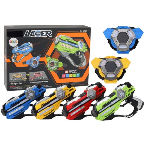 Lean Toys Komplet laserskega orožja za ekipno igro 4-delni set Slike