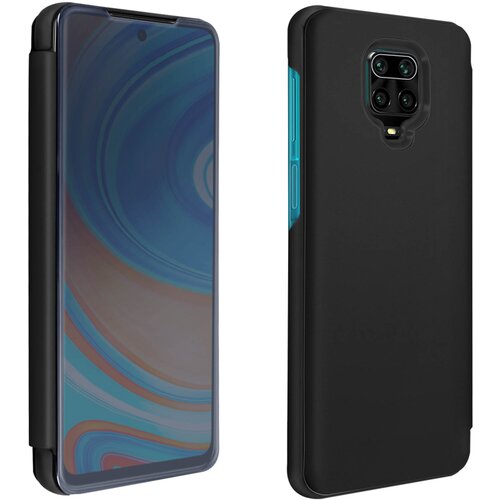 AVIZAR Xiaomi Redmi Note 9S / Note 9 Pro / Note 9 Pro Max Ultra tanek zrcalni folio ovitek s funkcijo stojala - crn, (20599616) Cene