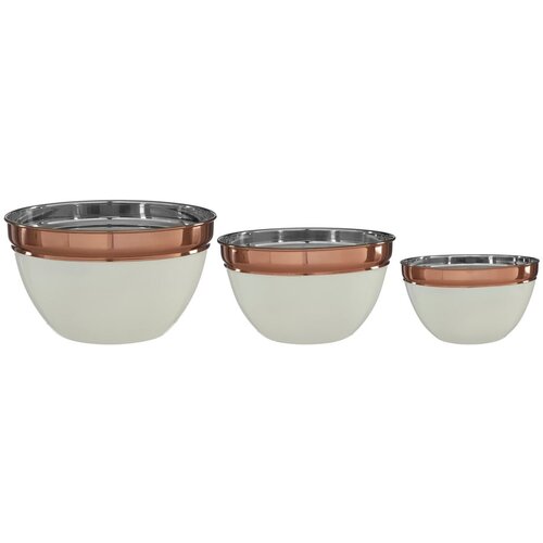 Premier Housewares Skleda iz nerjavečega jekla v bakreni barvi/bež &amp;oslash; 18 cm Prescott &amp;ndash; Slike
