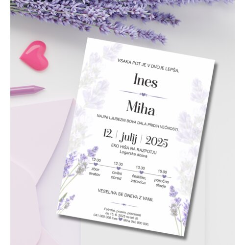  Poročna vabila MINIMALISTIČNA PORMIN 307 Cene