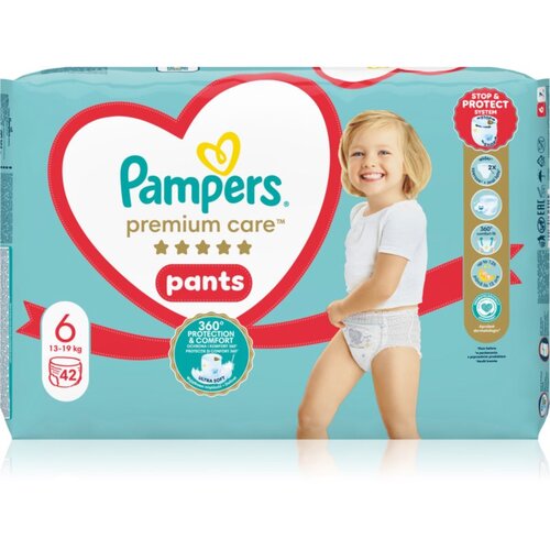 Pampers Premium Care Pants Size 6 jednokratne pelene-gaćice 13-19 kg 42 kom Slike