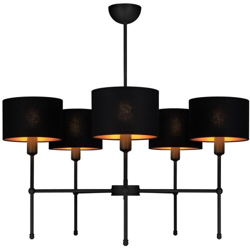  Luster na &scaron;ipci MADELA 5xE14/40W/230V crna Cene