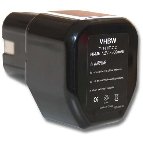 VHBW Baterija za Hitachi EB712S / EB714S, 7.2 V, 3.3 Ah Slike