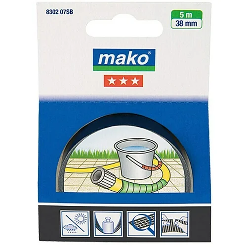 MAKO Superljepljiva traka (Crne boje, 5 m x 38 mm)