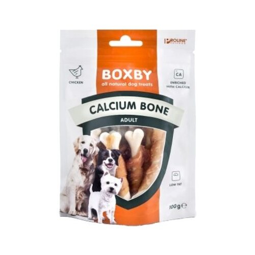 Boxby Poslastica za pse Adult Kosti Kalcij, 100 g Slike