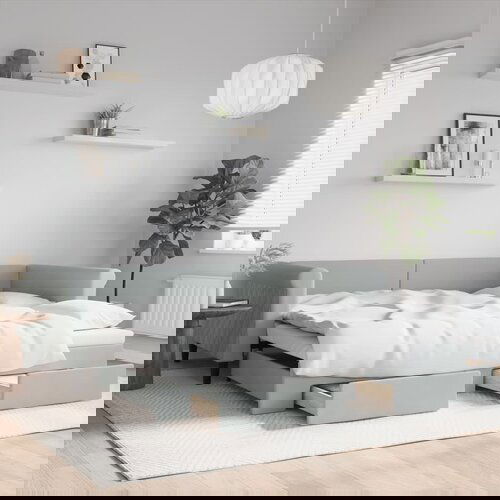 vidaXL Dnevni krevet na razvlačenje svjetlosivi 100x200 cm baršunasti Cijene