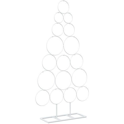  Metalna božićna jelka KUOPIO 90 cm Čelik Bijela Slike
