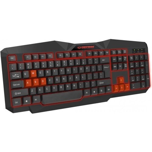 Esperanza gaming ESPERANZA TIRIONS, USB, illuminated, red, US layout, EGK201R Cijene