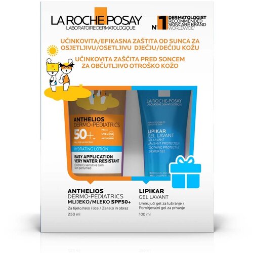 La Roche Posay anthelios box anthelios mleko za decu + lipikar gel lavant Slike