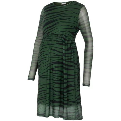 Mamalicious Obleka 'Hedda' temno zelena / črna